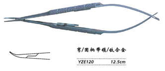 金鐘顯微眼用持針鉗 圓柄
