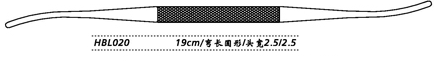 金鐘鼻剝離器 彎長圓形