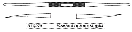 金鐘鼻剝離器 彎長圓形