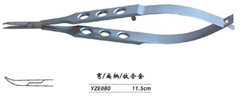 金鐘顯微眼用持針鉗扁柄