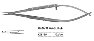 金鐘顯微眼用持針鉗圓柄